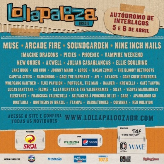 Lollapalooza 2014 Flyer