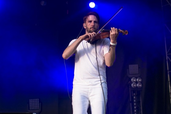 Owen Pallett, playing the violin on the Main Stage.